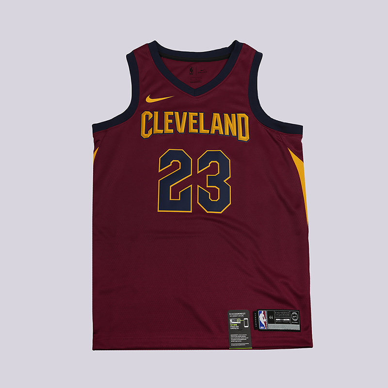 мужская бордовая майка Nike Cleveland Cavaliers NBA Lebron James 864467-677 - цена, описание, фото 1